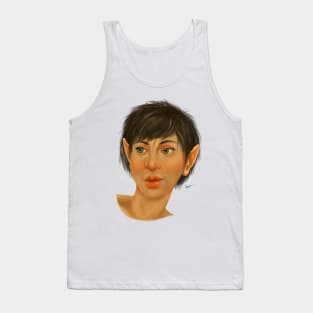 Halfling Portrait Digital Painting Tank Top